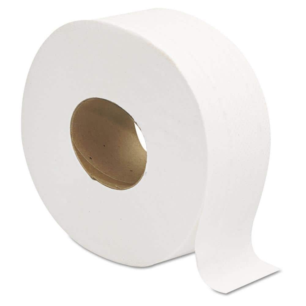 GEN Jumbo Toilet Paper 12 Rolls 2 Ply 720 ft JRT Bath Tissue GEN202