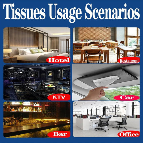 Car Tissue Refill 18 Packs Car Tissues Auto Visor Tissue Refills for Visor